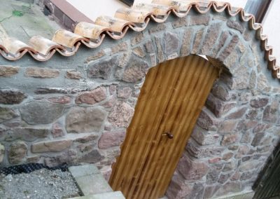 Mönch Nonnen Ziegel - Toscana - Rustico - Gartenmauer