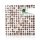 Holzfliesen - Kokosnuss - Cocomosaic Classic - White Polkadot