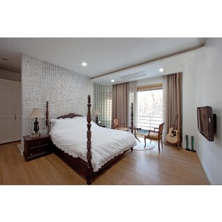 Holzfliesen - Kokosnuss - Cocomosaic Classic - White Patina