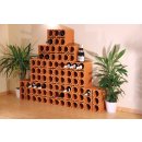 Ton-Weinlagersteine Block - F&uuml;r 6 Weinflaschen