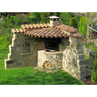 M�nch Nonnen Ziegel Toscana - Vecchio Rustico - L�nge 45 cm