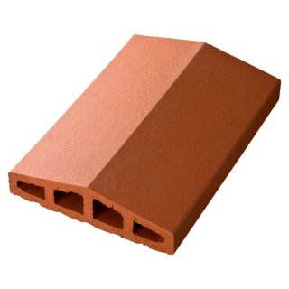 Mauerabdeckung Chaperon Angulaire - Rouge - 280 mm Breit