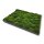 Moosbilld Polstermoos Waldgrün - Alurahmen Eckig 40 x 120 cm-Schwarz Lackiert