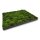 Moosbilld Polstermoos Waldgrün - Alurahmen Eckig 40 x 120 cm-Schwarz Lackiert