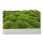 Moosbilld Polstermoos Waldgrün - Alurahmen Eckig 80 x 120 cm-Weiß Lackiert