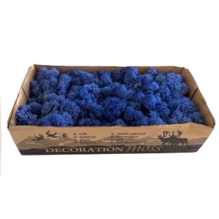 Konserviertes Islandmoos - Königsblau - Lose verpackt