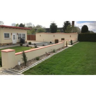 Mauerabdeckung Chaperon Plate - Rouge - 280 mm Breit