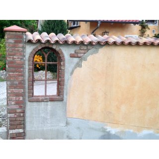 Mediterrane Pfeilerabdeckung Diamant - Rouge - Gr��e 30 x 30 cm