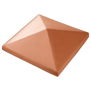 Mediterrane Pfeilerabdeckung Diamant - Rouge - Größe 36 x 36 cm