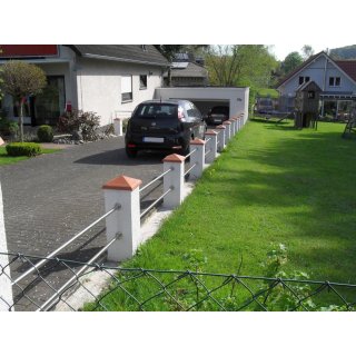 Mediterrane Pfeilerabdeckung Diamant - Rouge - Gr��e 46 x 46 cm