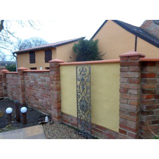 Mediterrane Pfeilerabdeckung Diamant - Rouge - Gr��e 46 x 46 cm